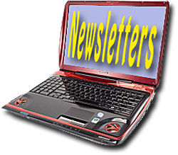 Laptop Displaying Newsletter