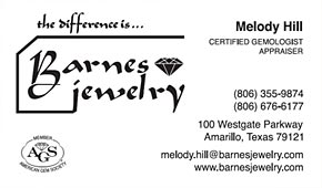 Melody Hill, Certified Gemologist For Barnes Jewelry